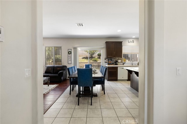 544 W Elm Park Ave, Rialto, CA 92376 - dining space featuring light tile patterned flooring and recessed lighting