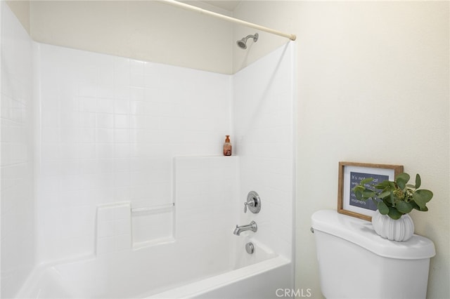 544 W Elm Park Ave, Rialto, CA 92376 - bathroom featuring toilet and tub / shower combination