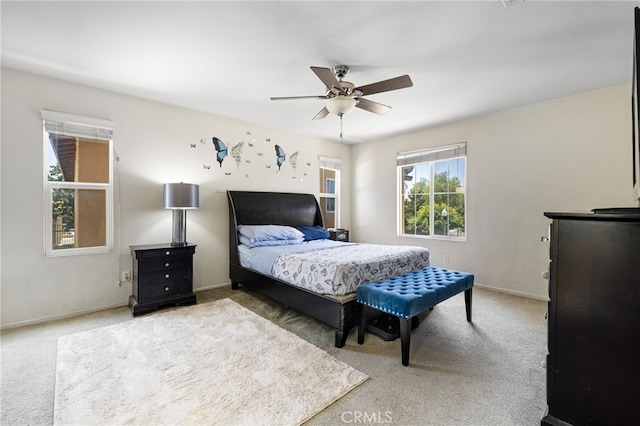 544 W Elm Park Ave, Rialto, CA 92376 - carpeted bedroom featuring ceiling fan and baseboards