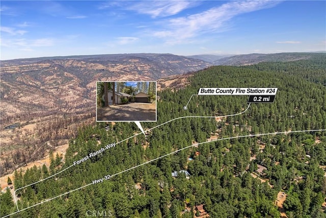 15320 Forest Ranch Way, Forest Ranch, CA 95942 - aerial view of property's location featuring property parcel outlined