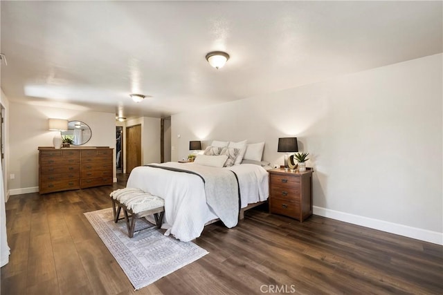 15320 Forest Ranch Way, Forest Ranch, CA 95942 - bedroom with baseboards and dark wood-type flooring