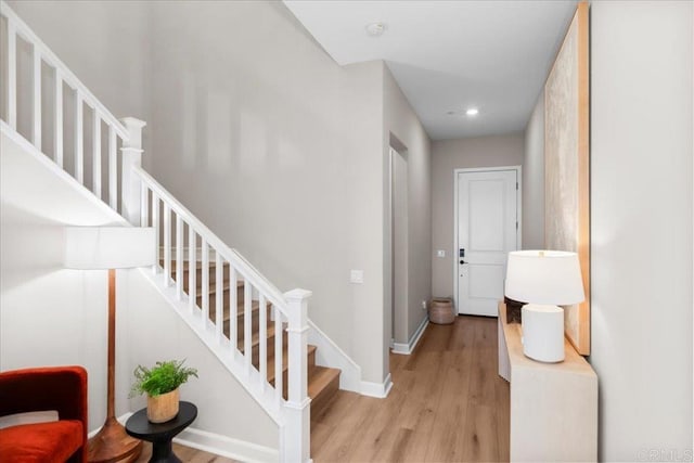 660 Westbrook Loop, San Marcos, CA 92078 - staircase featuring wood finished floors and recessed lighting