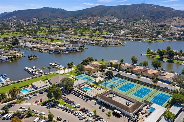 660 Westbrook Loop, San Marcos, CA 92078 - aerial view of property's location with a water and mountain view