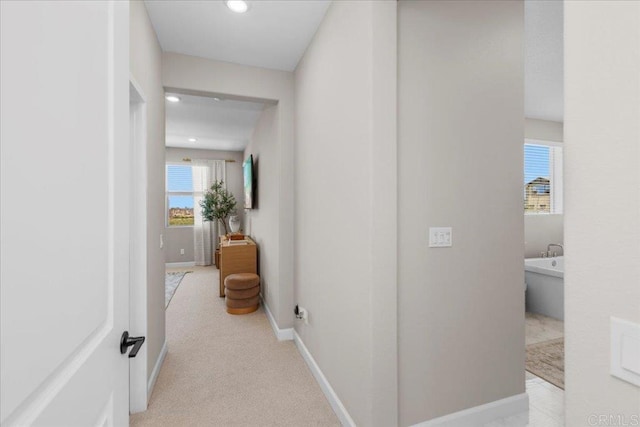 660 Westbrook Loop, San Marcos, CA 92078 - hallway featuring recessed lighting and baseboards