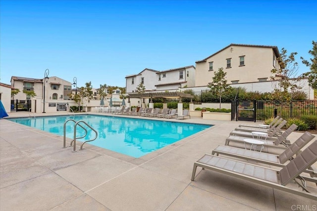 660 Westbrook Loop, San Marcos, CA 92078 - community pool featuring a patio, a residential view, and a pergola