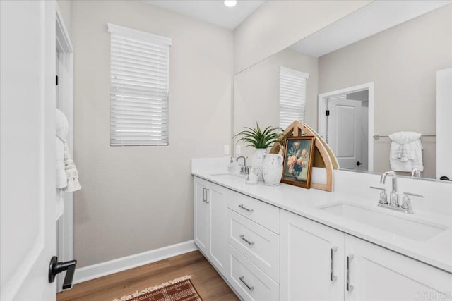 660 Westbrook Loop, San Marcos, CA 92078 - bathroom featuring double vanity and wood finished floors