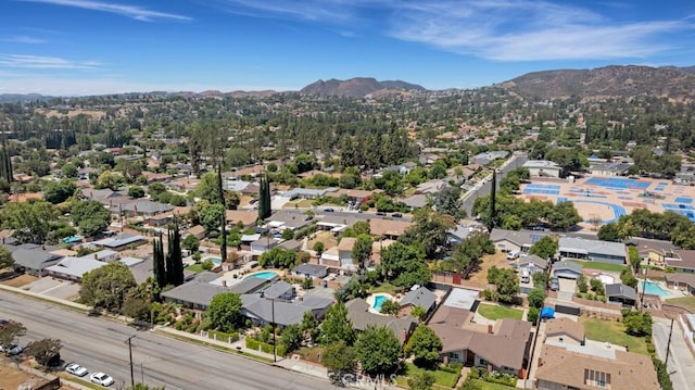 7951 Woodlake Ave, West Hills, CA 91304 - aerial view of residential area featuring mountains