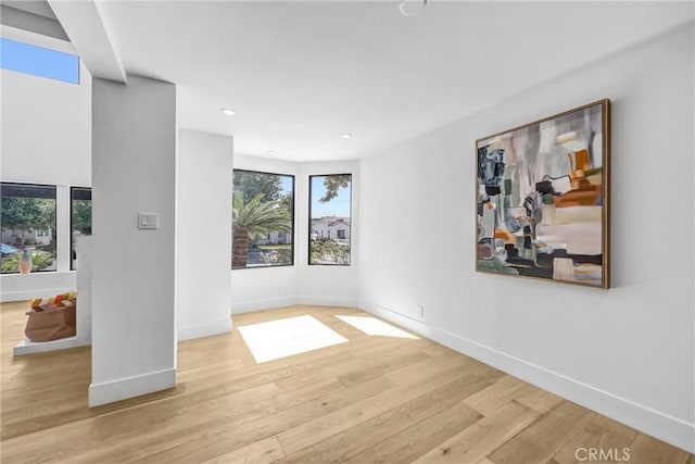 1027 N Lamer St, Burbank, CA 91506 - empty room featuring wood finished floors and recessed lighting