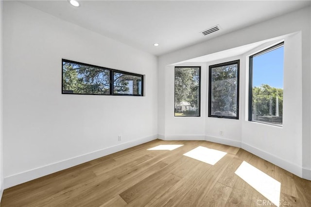 1027 N Lamer St, Burbank, CA 91506 - spare room featuring light wood-style flooring and recessed lighting