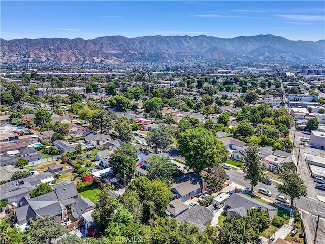1027 N Lamer St, Burbank, CA 91506 - aerial perspective of suburban area featuring a mountainous background