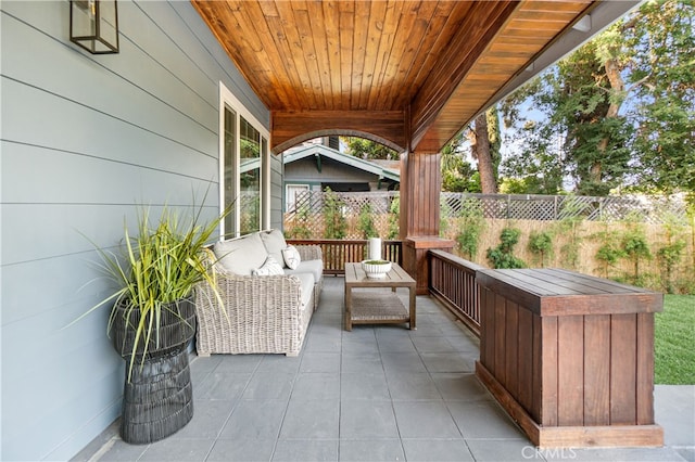 229 S Kingsley Dr, Los Angeles, CA 90004 - view of patio with an outdoor hangout area