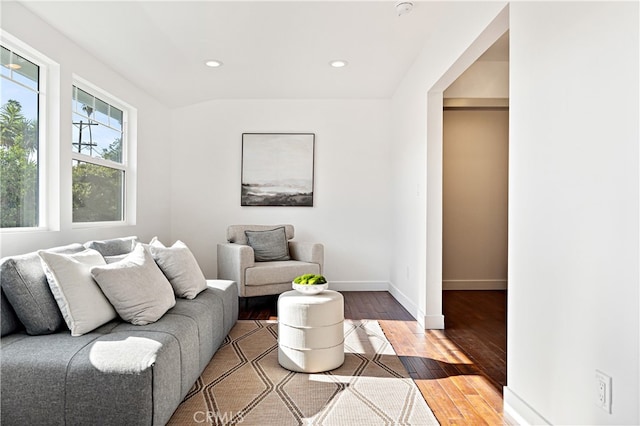 229 S Kingsley Dr, Los Angeles, CA 90004 - living area featuring wood finished floors and recessed lighting