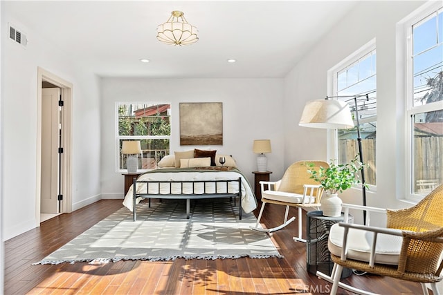 229 S Kingsley Dr, Los Angeles, CA 90004 - bedroom featuring hardwood / wood-style flooring and recessed lighting
