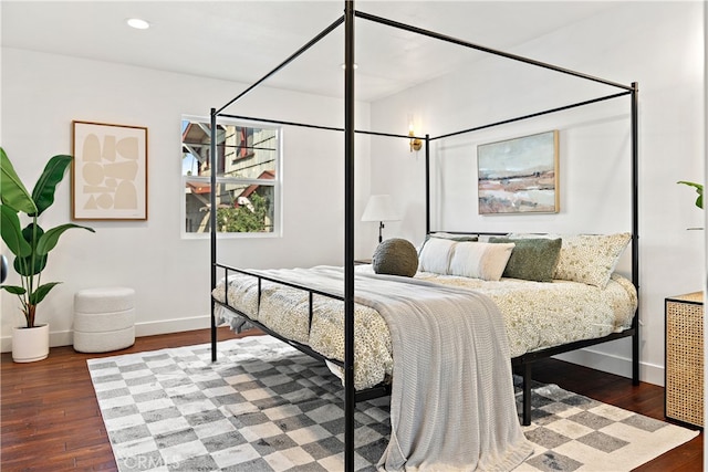 229 S Kingsley Dr, Los Angeles, CA 90004 - bedroom featuring wood finished floors and recessed lighting