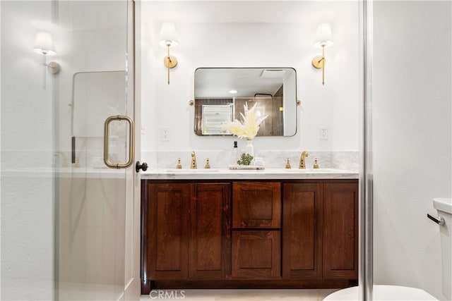 229 S Kingsley Dr, Los Angeles, CA 90004 - bathroom with a stall shower and double vanity