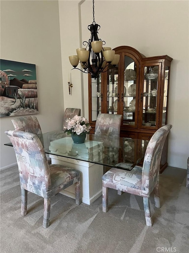 4630 Via Dulce, Camarillo, CA 93012 - dining space featuring a chandelier and carpet