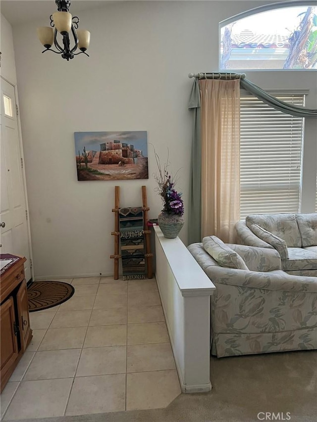 4630 Via Dulce, Camarillo, CA 93012 - bedroom with a chandelier and light tile patterned floors
