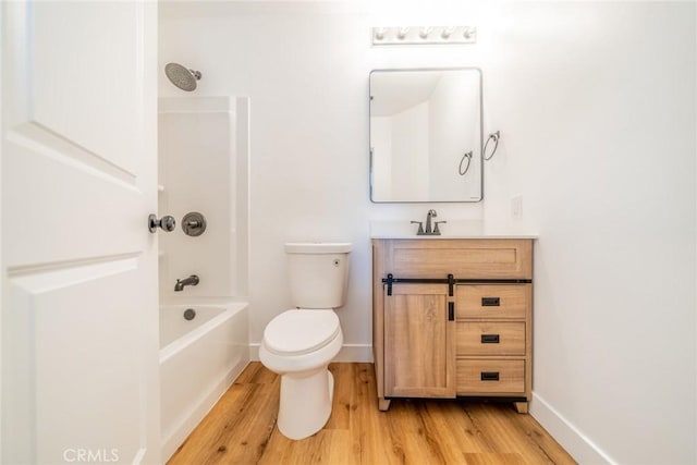 11617 Low Chaparral Dr, Victorville, CA 92392 - bathroom with wood finished floors, vanity, and bathtub / shower combination
