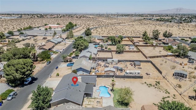 11617 Low Chaparral Dr, Victorville, CA 92392 - bird's eye view of a pool area and a mountain backdrop