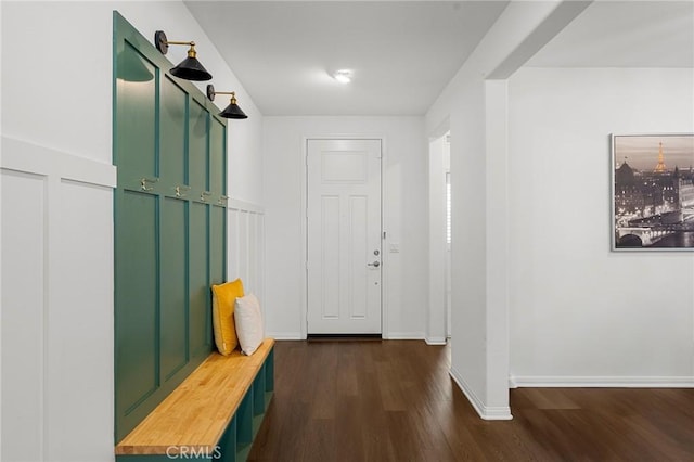 835 Orangedale Ave, Redlands, CA 92374 - mudroom with dark wood-type flooring and baseboards