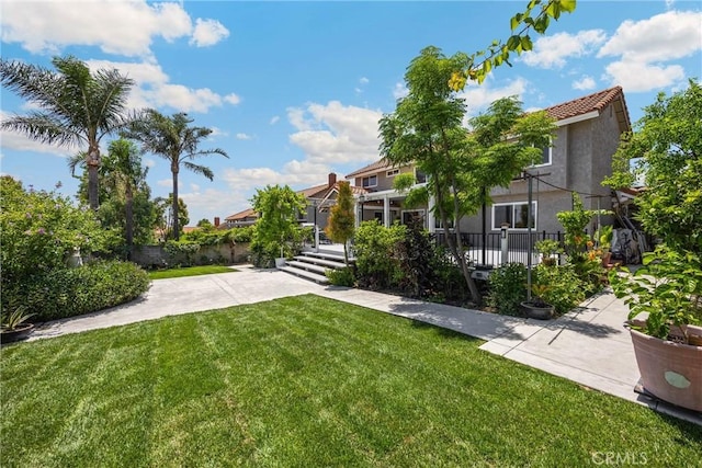 5999 Cedar Mountain Dr, Rancho Cucamonga, CA 91737 - view of grassy yard featuring a residential view