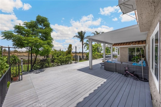 5999 Cedar Mountain Dr, Rancho Cucamonga, CA 91737 - deck featuring outdoor lounge area