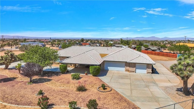 7330 Smoke Tree Rd, Phelan, CA 92371 - view from above of property featuring mountains