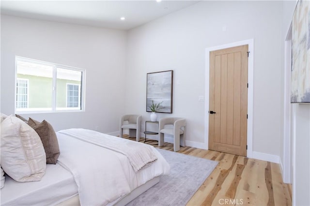 17905 Bullock St, Encino, CA 91316 - bedroom featuring wood finished floors and recessed lighting