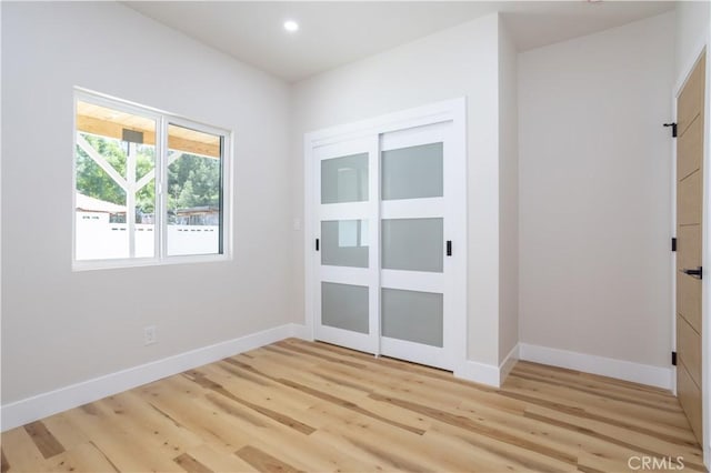 17905 Bullock St, Encino, CA 91316 - unfurnished room with light wood finished floors and recessed lighting