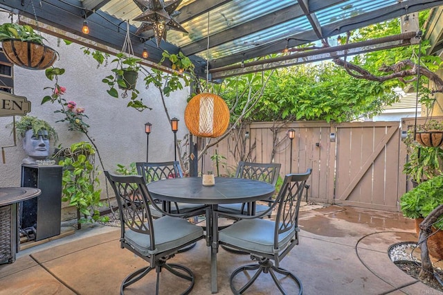 1430 Vallejo Mills St, Chula Vista, CA 91913 - view of patio with outdoor dining space and a pergola