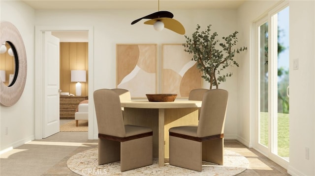 7594 Taylor Ave, Hesperia, CA 92345 - dining space with ceiling fan and baseboards