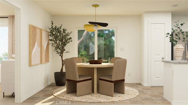 7594 Taylor Ave, Hesperia, CA 92345 - dining space featuring light stone finish floors