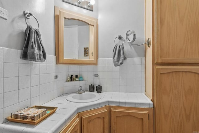 3135 S Bonita St, Spring Valley, CA 91977 - bathroom featuring vanity and backsplash