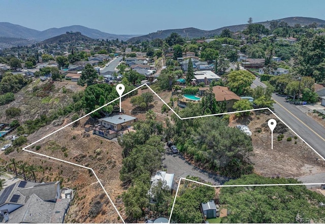 3135 S Bonita St, Spring Valley, CA 91977 - aerial perspective of suburban area with property boundaries highlighted