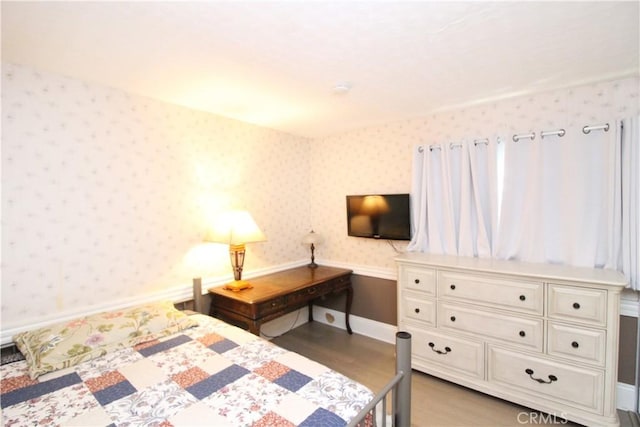 23281 Via Bahia, Mission Viejo, CA 92691 - bedroom featuring wood finished floors and wallpapered walls