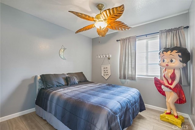 2951 S Plainfield Pl, Ontario, CA 91761 - bedroom with wood finished floors and ceiling fan