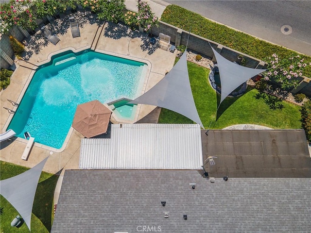 2951 S Plainfield Pl, Ontario, CA 91761 - drone / aerial view of a pool