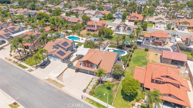 1225 Old Hickory Rd, Corona, CA 92882 - aerial perspective of suburban area with a pool area