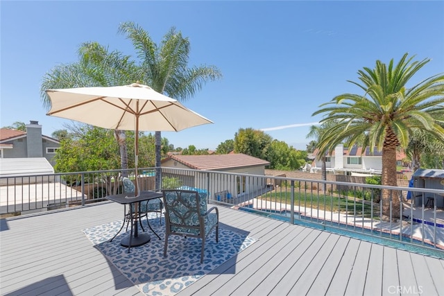 1225 Old Hickory Rd, Corona, CA 92882 - view of wooden deck