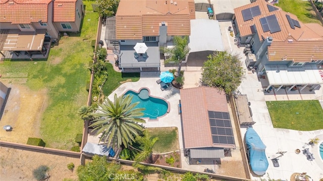 1225 Old Hickory Rd, Corona, CA 92882 - drone / aerial view of a pool area