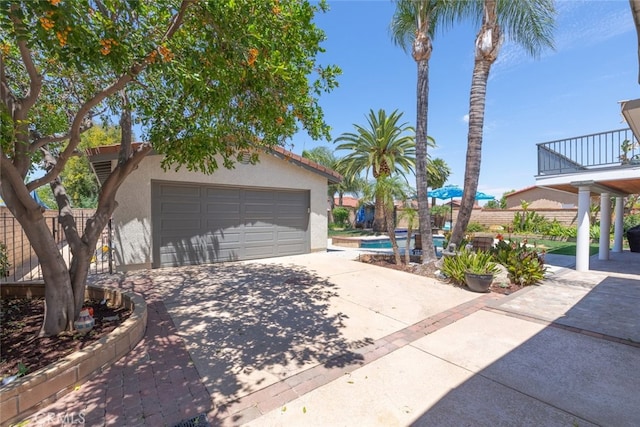 1225 Old Hickory Rd, Corona, CA 92882 - detached garage featuring concrete driveway