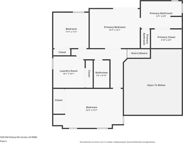 1225 Old Hickory Rd, Corona, CA 92882 - view of property floor plan