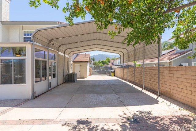 1225 Old Hickory Rd, Corona, CA 92882 - view of car parking featuring a mountain view and a carport