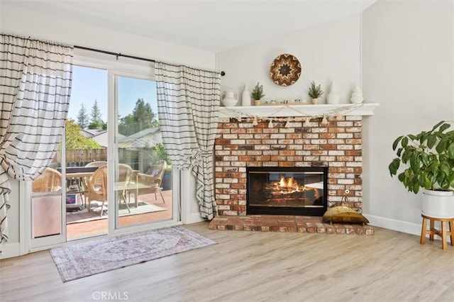 215 Meadowlark Rd, Paso Robles, CA 93446 - living room with wood finished floors and a fireplace