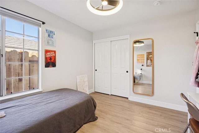 215 Meadowlark Rd, Paso Robles, CA 93446 - bedroom featuring light wood finished floors and a closet
