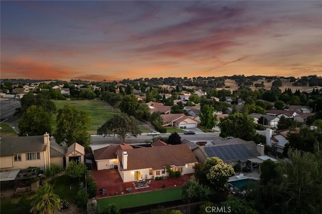 215 Meadowlark Rd, Paso Robles, CA 93446 - aerial view at dusk of a residential view