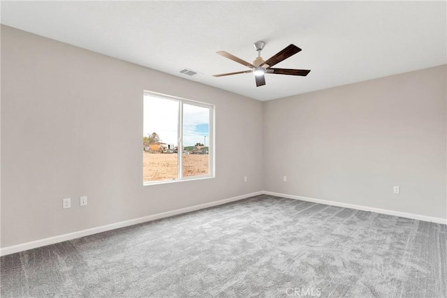 18420 Wisteria St, Hesperia, CA 92345 - spare room with a ceiling fan and carpet flooring