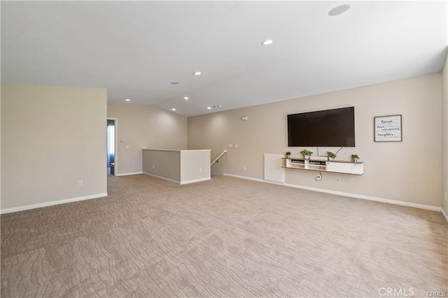 11126 Whitebark Ln, Corona, CA 92883 - unfurnished living room featuring carpet flooring and recessed lighting