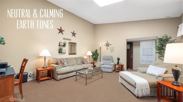 15927 Alta Vista Dr Unit D, La Mirada, CA 90638 - carpeted living area featuring baseboards