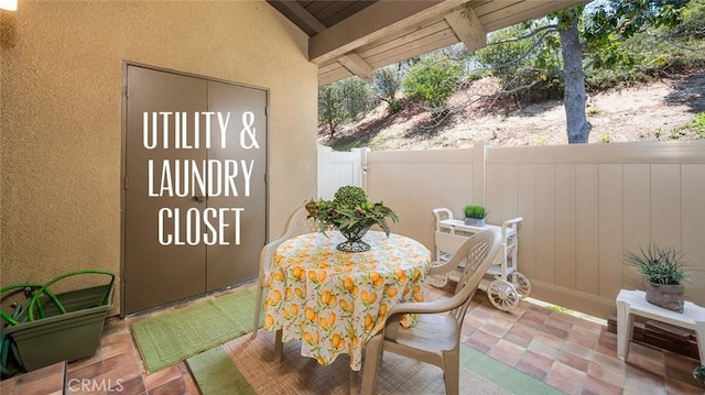 15927 Alta Vista Dr Unit D, La Mirada, CA 90638 - view of patio / terrace featuring outdoor dining space